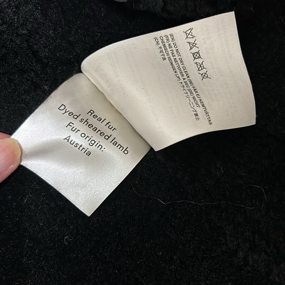 Acne Studios Velocite Leather and Shearling coat - Picture 9 of 12